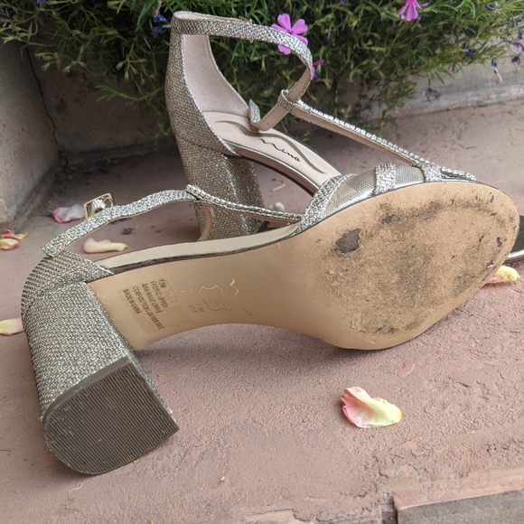 Bridal Block Heel Size 7.5 - Picture 4 of 5